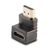 Lindy 90° Adapter - Down - HDMI right angle adapter - HDM | 41085