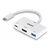 Lindy - Adapter - 24 pin USB-C male to HDMI, USB Type A,  | 43340