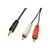 Lindy Premium - Audio cable - RCA x 2 (M) to stereo mini  | 35685