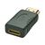 Lindy - HDMI adapter - mini HDMI (F) to HDMI (M) - black | 41208