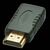 Lindy - HDMI adapter - mini HDMI (F) to HDMI (M) - black | 41208