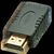 Lindy - HDMI adapter - mini HDMI (F) to HDMI (M) - black | 41208