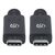 Manhattan USB-C to USB-C Cable, 1m, Male to Male, Black, | 355223