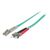 Intellinet Fibre Optic Patch Cable, OM3, ST/LC, 1m, Aqua | 751117