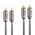 Lindy Cromo Line - Audio cable - RCA male to RCA male - 2 | 35346