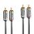 Lindy Cromo Line - Audio cable - RCA male to RCA male - 2 | 35346