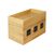 LogiLink - Cable organiser - brown, bamboo | KAB0076