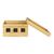 LogiLink - Cable organiser - brown, bamboo | KAB0076