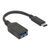 Manhattan USB-C to USB-A Cable, 15cm, Male to Female, Bl | 355285