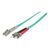 Intellinet Fibre Optic Patch Cable, OM3, ST/LC, 3m, Aqua | 751124