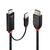 Lindy - Adapter cable - USB, HDMI male to DisplayPort mal | 41499