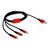 Delock 3 in 1 - Charge-only cable - USB male to Micro-USB | 85892