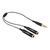 Delock Audio splitter miniphone stereo 3.5 mm male to 65356
