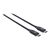 Manhattan USBC to USBC Cable, 1m, Male to Male, Black, 353526