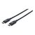 Manhattan USBC to USBC Cable, 1m, Male to Male, Black, 353526