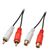 Lindy Premium Audio extension cable RCA x 2 (M) to RCA x 35674