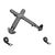 Manhattan Laptop Holder for VESA mount, Fits VESA 75x75  | 462211