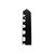Intellinet - Rack cable management panel - black, RAL 90 | 712705