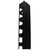 Intellinet - Rack cable management panel - black, RAL 90 | 712705