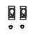 Schwaiger LWH1737 511 - Mounting kit (wall mount) fo | LWH1737511