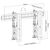 Equip 37"-70" Pop-Out Video Wall Mount Bracket / 45 kg / | 650351