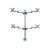 Neomounts FPMA-D935D4 - Mounting kit - full-motion - for 4 LCD di