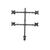 Lindy Quad Display Bracket w/ Pole & Desk Clamp - Mountin | 40659