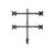 Lindy Quad Display Bracket w/ Pole & Desk Clamp - Mountin | 40659