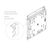 HAGOR WH SA Flip - Mounting kit (wall mount) - for flat pa | 5690