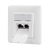 LogiLink Cat.6A Netzwerkdose UP2x RJ45 geschirmt signalw | NP0127