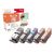Peach Multi Pack XL - 5-pack - black, yellow, cyan, m | PI100-293