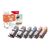 Peach Multi Pack Plus XL - 6-pack - black, yellow, cy | PI100-294
