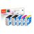 Peach Multi Pack Plus - 5-pack - XL - black, yellow,  | PI200-631