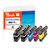 Peach Multi Pack Plus - 5-pack - black, yellow, cyan, | PI500-141