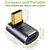 Techly USB-C Adapter Male Female Angled 90 40Gbps 4K and 8K