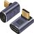 Techly USB-C Adapter Male Female Angled 90 40Gbps 4K and 8K