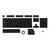 ASUS ROG PBT Doubleshot - Keycap set - black | 90MP0280-BAUA00