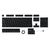ASUS ROG PBT Doubleshot - Keycap set - black | 90MP0280-BAUA00