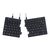 R-Go Split Ergonomic Keyboard, QWERTZ(DE), black,  | RGOSP-DEWIBL