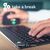 R-Go Compact Break - Keyboard - with integrated bre | RGOCOUSWDWH
