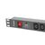 Lanberg PDU-08I-0200-C20-BK - 1U - Single-phase - Aluminium - Bla