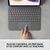 Logitech Folio Touch - Keyboard and folio case - wit | 920-009960
