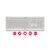 CHERRY KC 1000 - Keyboard - Pan Nordic - light grey | JK-0800PN-0