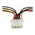 StarTech.com LP4 to SATA Power Cable Adapter with Fl | LP4SATAFMD