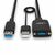 Lindy Hybrid - USB extension cable - USB Type A (M) to US | 43357