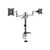 LogiLink Dual monitor desk mount - Mounting kit - adjust | BP0077