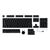 ASUS ROG PBT Doubleshot - Keycap set - black | 90MP02P0-BAUA00