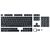 ASUS ROG PBT Doubleshot - Keycap set - black | 90MP02P0-BAUA00