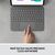 Logitech Combo Touch - Keyboard and folio case - wit | 920-010255