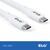 CLUB3D USB C cable white / 2 m / USB C / USB C / USB4  | CAC-3001